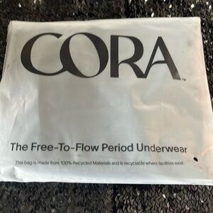 Brand new Cora "Free-to-Flow Period Underwear"